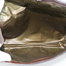 GUCCI GG Supreme Clutch Bag PVC Leather Beige Gold Auth 191707-14