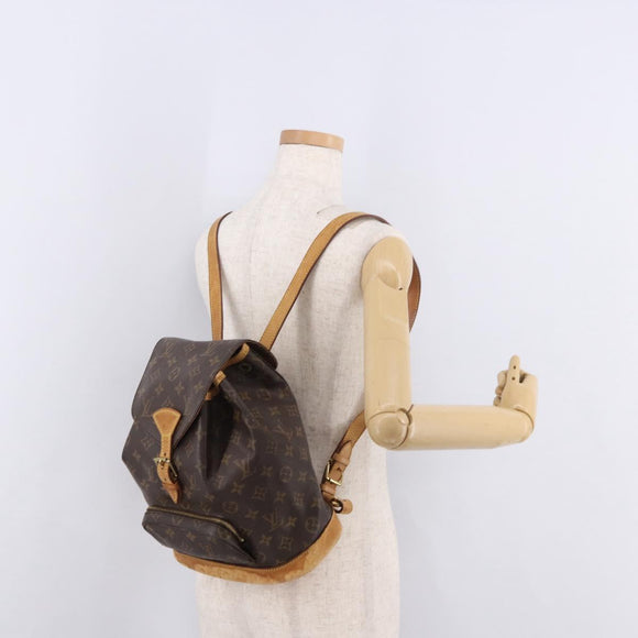 LOUIS VUITTON Monogram Montsouris MM Backpack M51136 LV Auth 191709