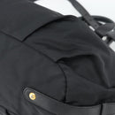 PRADA Hand Bag Nylon 2way Black Gold Auth 191710V-14