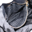 PRADA Hand Bag Nylon 2way Black Gold Auth 191710V-23