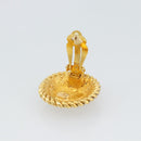CHANEL COCO Mark Earring Metal Gold Tone CC Auth 191713V-10