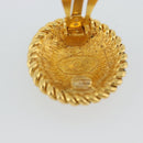 CHANEL COCO Mark Earring Metal Gold Tone CC Auth 191713V-11