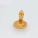 CHANEL COCO Mark Earring Metal Gold Tone CC Auth 191713V-6