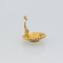 CHANEL COCO Mark Earring Metal Gold Tone CC Auth 191713V-9