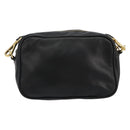 PRADA Ribbon Shoulder Bag Leather Black Pink Auth 191719V-2