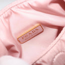 PRADA Ribbon Hand Bag Nylon 2way Pink Gold Tone Auth 191720SM-21