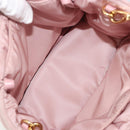 PRADA Ribbon Hand Bag Nylon 2way Pink Gold Tone Auth 191720SM-9