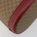 GUCCI Micro GG Doraemon Shoulder Bag PVC Beige Gold Tone 655597 Auth 191721SM-16