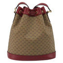 GUCCI Micro GG Doraemon Shoulder Bag PVC Beige Gold Tone 655597 Auth 191721SM-2