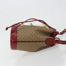 GUCCI Micro GG Doraemon Shoulder Bag PVC Beige Gold Tone 655597 Auth 191721SM-3