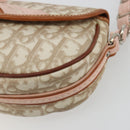 Christian Dior Trotter Romantic Chain Shoulder Bag Beige Silver Auth 191723A-10