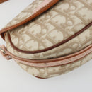 Christian Dior Trotter Romantic Chain Shoulder Bag Beige Silver Auth 191723A-11