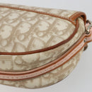 Christian Dior Trotter Romantic Chain Shoulder Bag Beige Silver Auth 191723A-12