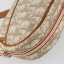 Christian Dior Trotter Romantic Chain Shoulder Bag Beige Silver Auth 191723A-13