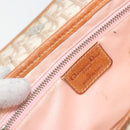 Christian Dior Trotter Romantic Chain Shoulder Bag Beige Silver Auth 191723A-16