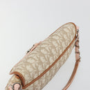 Christian Dior Trotter Romantic Chain Shoulder Bag Beige Silver Auth 191723A-6