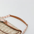 Christian Dior Trotter Romantic Chain Shoulder Bag Beige Silver Auth 191723A-8
