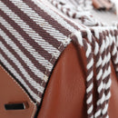 LOEWE Hammock Small Hand Bag Leather 2way Brown Silver Auth 191725SAM-16