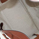 LOEWE Hammock Small Hand Bag Leather 2way Brown Silver Auth 191725SAM-10