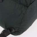 PRADA Backpack Nylon Green Silver Auth 191731A-11