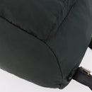 PRADA Backpack Nylon Green Silver Auth 191731A-12