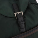 PRADA Backpack Nylon Green Silver Auth 191731A-15