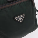 PRADA Backpack Nylon Green Silver Auth 191731A-16