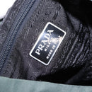 PRADA Backpack Nylon Green Silver Auth 191731A-18