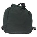 PRADA Backpack Nylon Green Silver Auth 191731A-3
