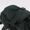 PRADA Backpack Nylon Green Silver Auth 191731A-6