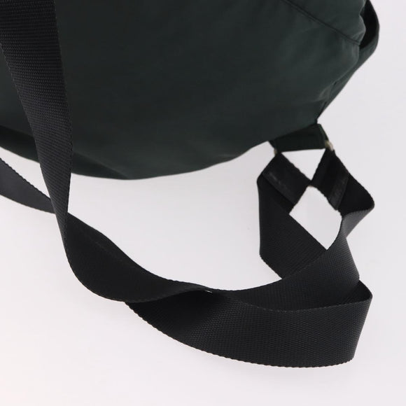 PRADA Backpack Nylon Green Silver Auth 191731A