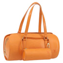 LOUIS VUITTON Epi Soufflot Hand Bag Orange Mandarin M5222H LV Auth 191732A-1