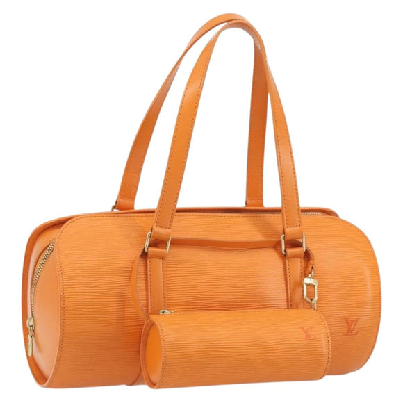 LOUIS VUITTON Epi Soufflot Hand Bag Orange Mandarin M5222H LV Auth 191732A