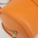 LOUIS VUITTON Epi Soufflot Hand Bag Orange Mandarin M5222H LV Auth 191732A-16
