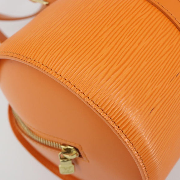 LOUIS VUITTON Epi Soufflot Hand Bag Orange Mandarin M5222H LV Auth 191732A