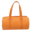 LOUIS VUITTON Epi Soufflot Hand Bag Orange Mandarin M5222H LV Auth 191732A-13