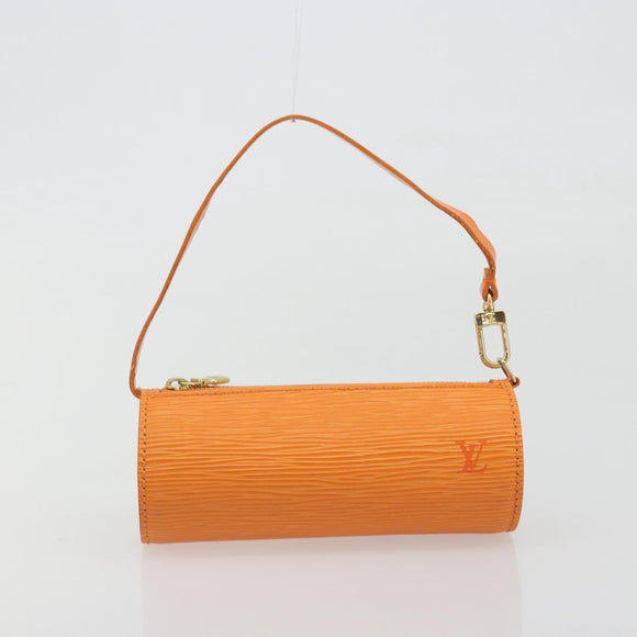 LOUIS VUITTON Epi Soufflot Hand Bag Orange Mandarin M5222H LV Auth 191732A