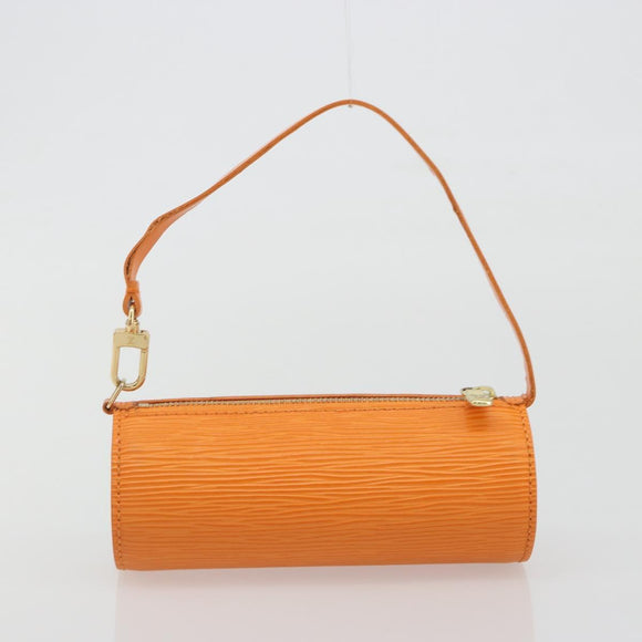 LOUIS VUITTON Epi Soufflot Hand Bag Orange Mandarin M5222H LV Auth 191732A