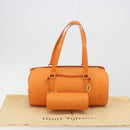 LOUIS VUITTON Epi Soufflot Hand Bag Orange Mandarin M5222H LV Auth 191732A-12