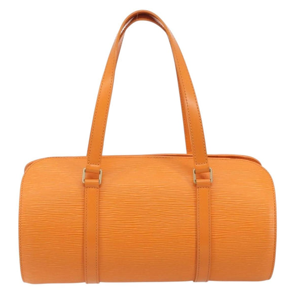 LOUIS VUITTON Epi Soufflot Hand Bag Orange Mandarin M5222H LV Auth 191732A