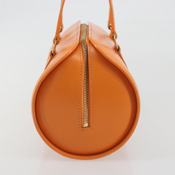 LOUIS VUITTON Epi Soufflot Hand Bag Orange Mandarin M5222H LV Auth 191732A