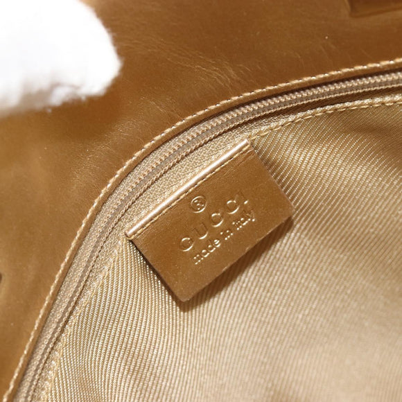 GUCCI GG Canvas Tote Bag Light Blue Gold Tone 002.1099 Auth 191736