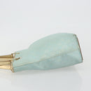 GUCCI GG Canvas Tote Bag Light Blue Gold Tone 002.1099 Auth 191736-4