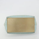 GUCCI GG Canvas Tote Bag Light Blue Gold Tone 002.1099 Auth 191736-5