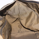 FENDI Zucca Canvas Vanity Hand Bag Brown Gold Auth 191739-20