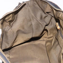 FENDI Zucca Canvas Vanity Hand Bag Brown Gold Auth 191739-21