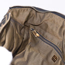 FENDI Zucca Canvas Vanity Hand Bag Brown Gold Auth 191739-22