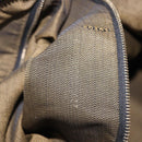 FENDI Zucca Canvas Vanity Hand Bag Brown Gold Auth 191739-12
