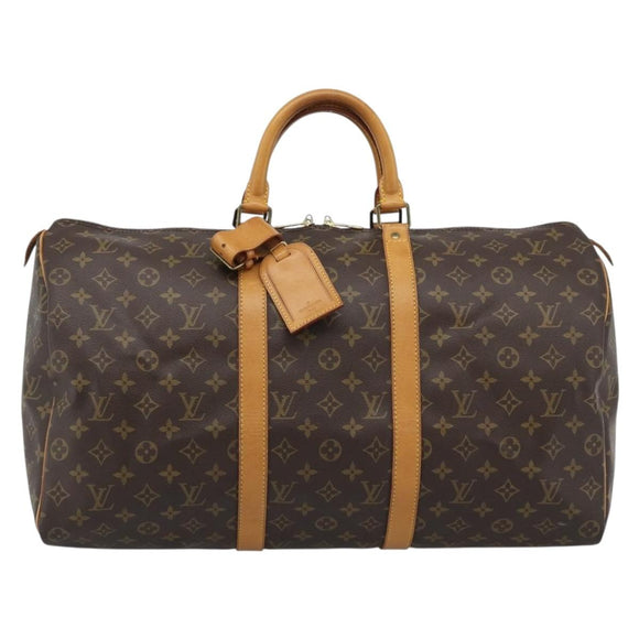 LOUIS VUITTON Monogram Keepall 50 Boston Bag M41426 LV Auth 191742A