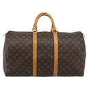 LOUIS VUITTON Monogram Keepall 50 Boston Bag M41426 LV Auth 191742A-3
